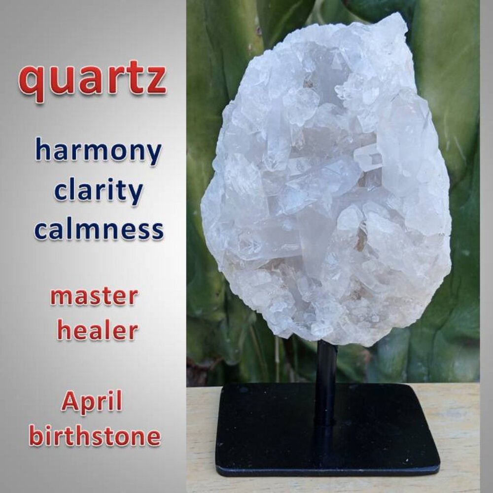 ❤️ LAST DAY!  QUARTZ on stand 01 Master Healer APRIL BIRTHSTONE
